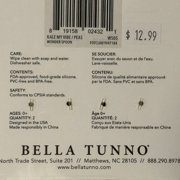 New in Package Bella Tunno Wonder Spoons 2-Pack Green Blue Gift Baby BPA-free - Picture 6 of 6